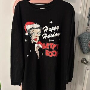 Betty Boop Black and Red Pajama dress